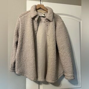 Fleece jacket in Oatmeal